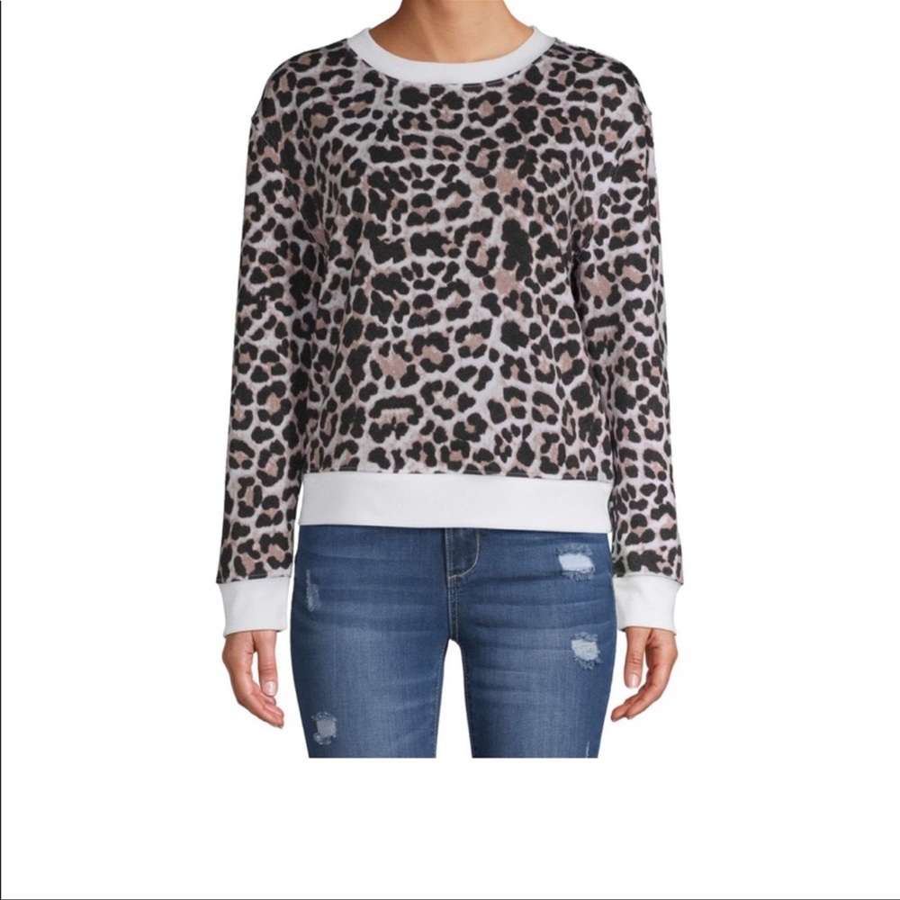 NEW COZY Cheetah print sweatshirt 3XL